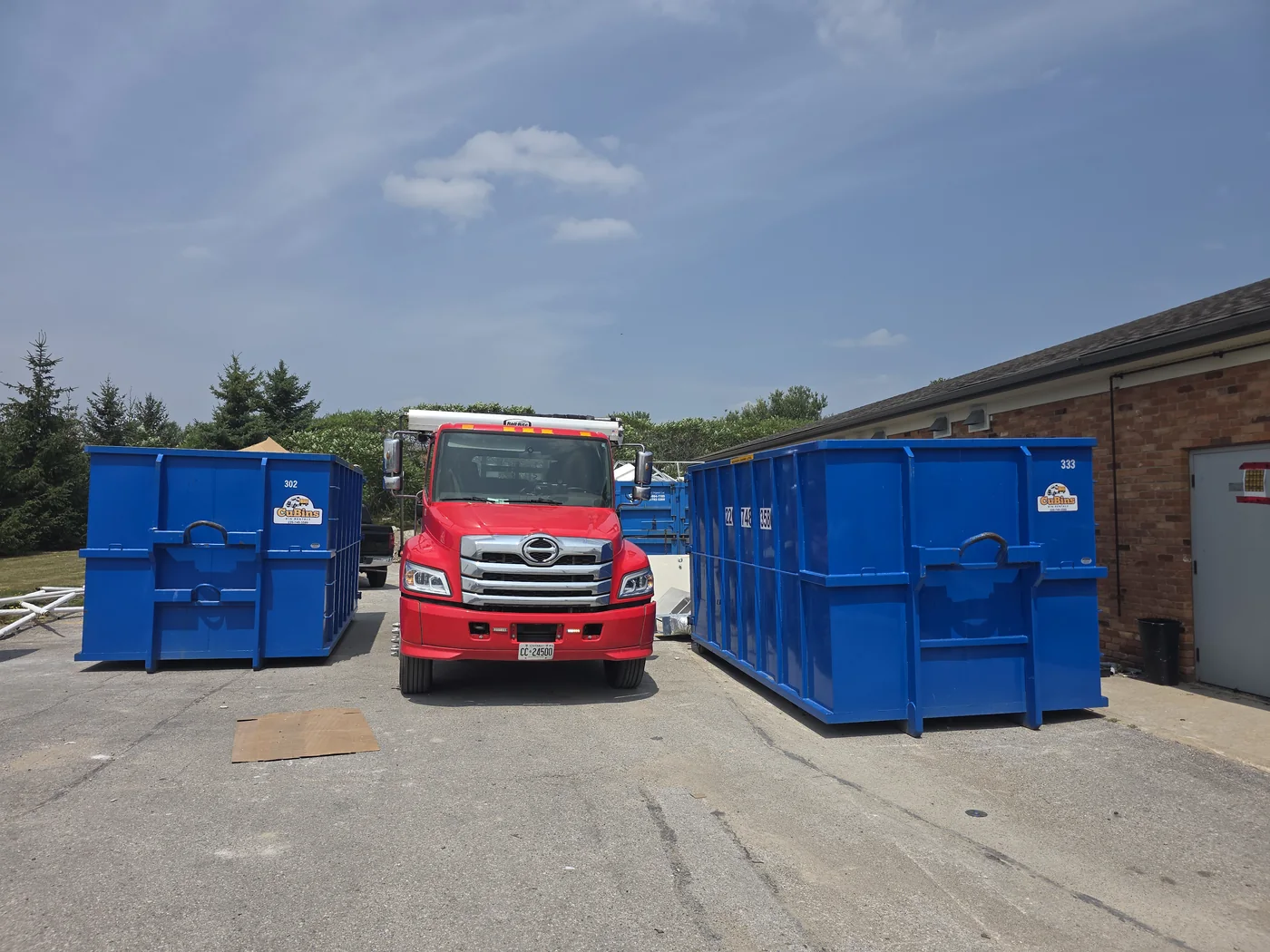 The CuBins bin yard in Cambridge